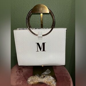 NWOT Abbott Lyon Mongram Purse